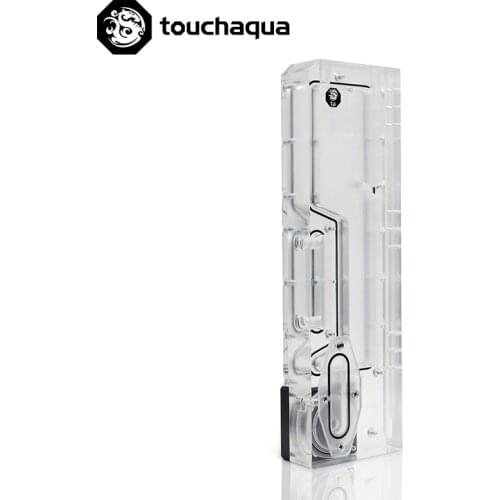 Bitspower Touchaqua PWM XYZ Reservoir combo 17w Pump Digital RGB Water Tank 220x52x52 MM,BPTA-XYZXL-RES-P1M