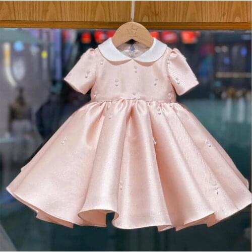 Pink Baby Girls Dress Newborn Clothes Princess Dress For Baby first 1st Year Birthday Dress Christmas Costume Infant Party Dress