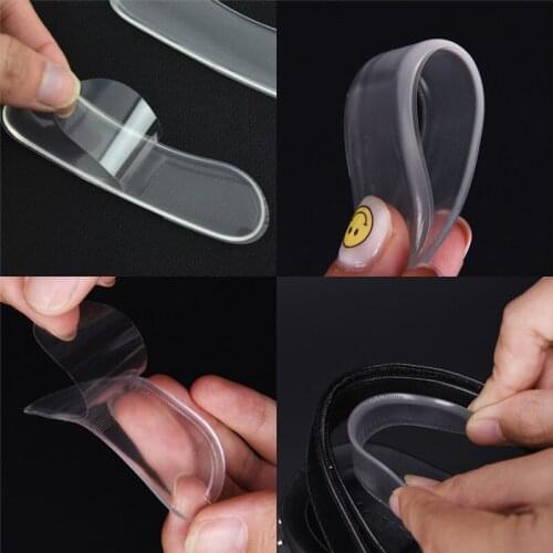 3Pairs Silicone hot sell Heel Rubbing Cushion Pads Insoles For Shoes Anti Slip Gel Pads