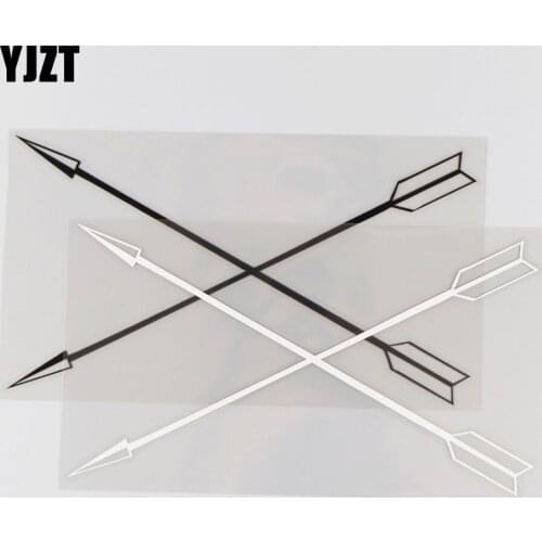 YJZT 18.1CM*9.9CM Arrow Personality Decoration Creative Pattern Car Sticker Vinyl Decal 1A-0380