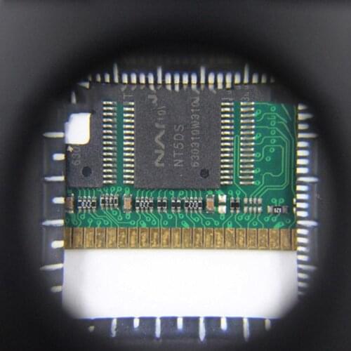 10 Times Zinc Alloy Black Stoving Varnish All Metal Cloth Magnifying Glass Three Fold Lens Textile Magnifying Glass 9005D #SV