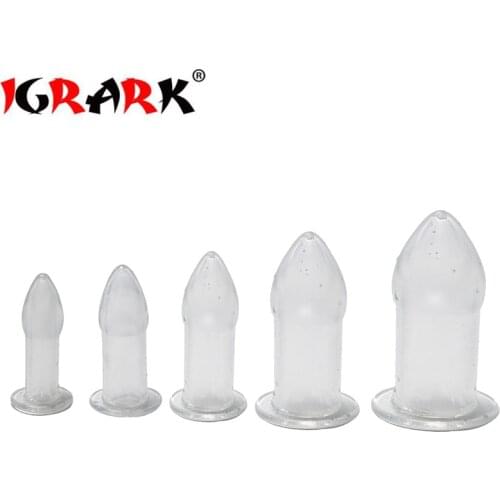 2021 5Pcs/Set Anal Plug Hollow Anus Butt Plug Expansion Vaginal Rinse Peep Dilator Adult Erotic Toys for Women/Men Masturbation