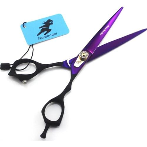 7 inch Hairdresser Scissors Hair Salon purple Cutting Scissor Styling Tool Professional Hairdressing Scissor Barber Shears Sales