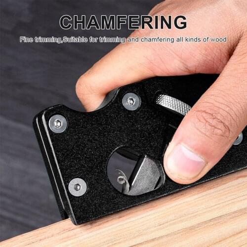 Aluminum Alloy Mini Hand Tool Chamfering Trimming Planer Woodworking Planer Gypsum Board Edge Planing Quick Edge Trimming