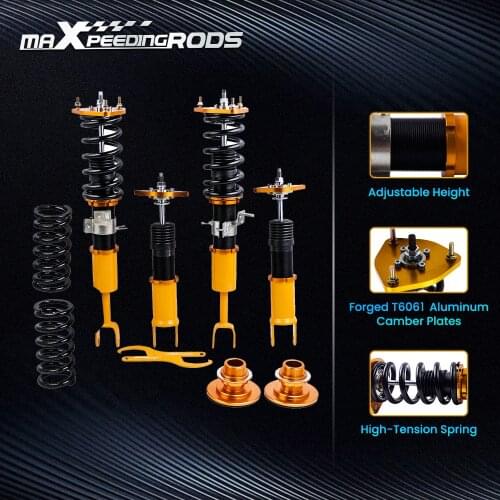 4x Coilovers Shock Absorbers Struts for Nissan 350Z Z33 03-09 Suspension Adjustable Height