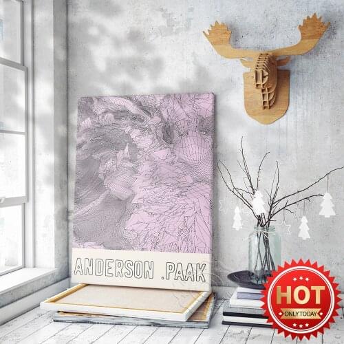 Anderson Paak Hot Rop Singer Music Poster, Paak Geometry Decor Art Prints, Anderson Home Decor Wall Picture, Bar Pub Club, Gift