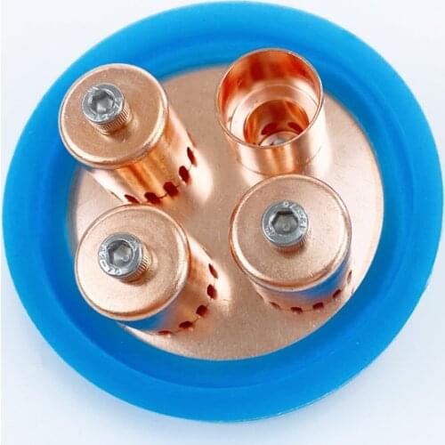 Free Shipping 3"(OD77mm) High Quality Red Copper Bubble Plate Set With Special Gasket