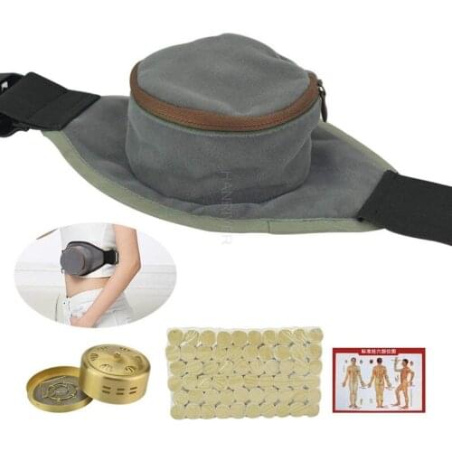 Smokeless and Anti-Scald Moxa Set Moxibustion Box Moxa Mini Cone Rolls Stick Acupuncture Massage Burner Holder Device