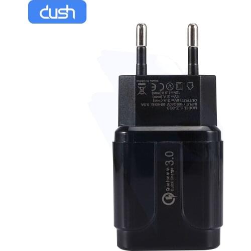 DUSH Quick Charge 3.0 QC 3.0 Fast charger USB portable Charging Mobile Phone Charger For iPhone Samsung Xiaomi Huawei