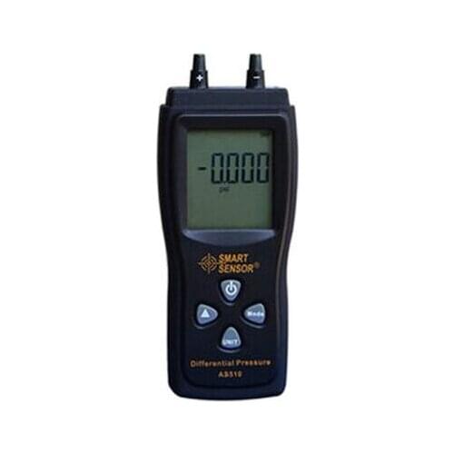 Smart Sensor Brand AS510 Differential Pressure Meter Manometer 0~100hPa Negative Vacuum Pressure Meter