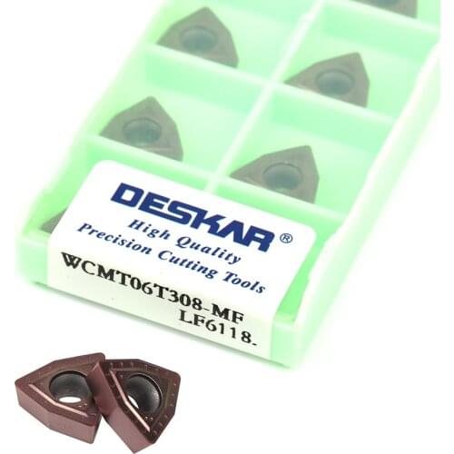 WCMX030208-MF WCMX040208-MF WCMT050308-MF WCMT06T308-MF WCMT080412-MF LF6118 CNC lathe turning inserts Carbide machining inserts