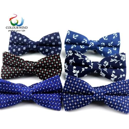 New Mens Cotton Bow Ties Dots Pattern Butterfly Adjustable Smooth Bowtie 12*6CM Casual Necktie Wedding Party Gift Suit