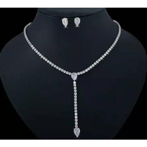 Janekelly2 pcs Bridal Zirconia Full Jewelry Sets For Women Party, Luxury Dubai Nigeria CZ Crystal Wedding Jewelry Sets