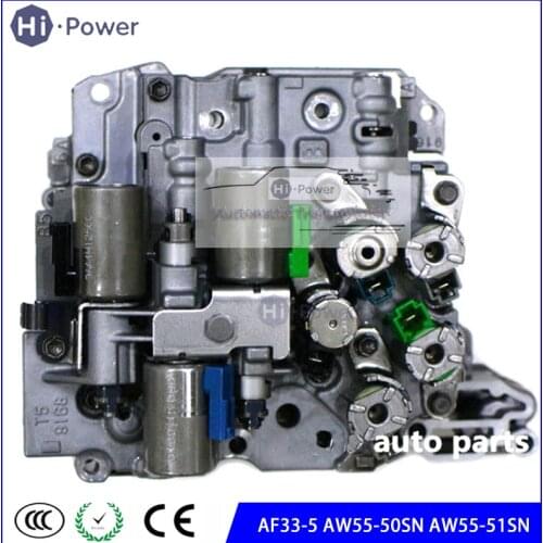 Original AF33-5 AW55-50SN AW55-51SN RE5F RE5F22A Transmission Solenoid Valves Body (B or C Code) for Volvo Chevrolet Saab