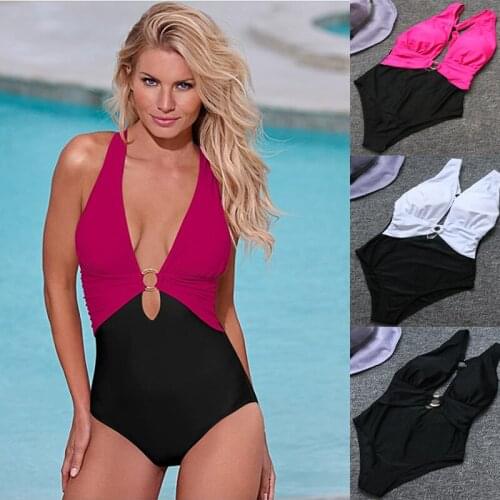 MOTUONILOVE Black One Piece Swimwear