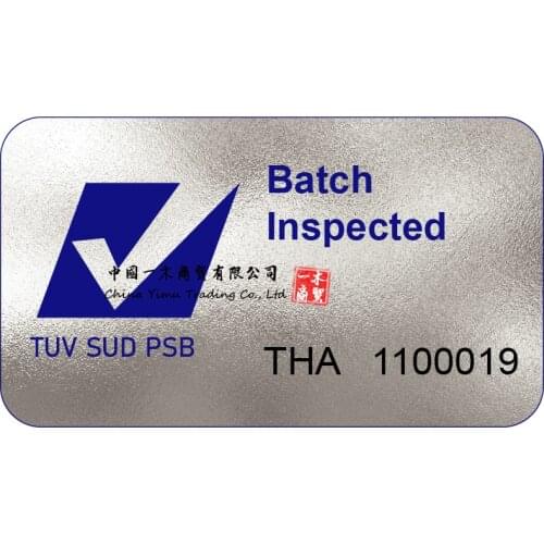 Undefined Label Customized Stickers TUV SUD PSB Sticker Batch Inspected Decal THA Stickers