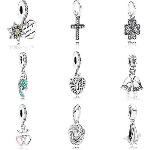 NEW 100% 925 Sterling Silver Family Dad Mom Charm Beads Pendants Collocation Bracelet DIY Bangle Jewelry Factory wholesale