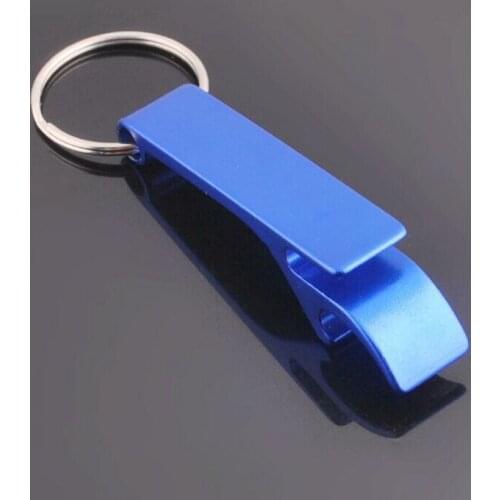 Creative fine aluminum alloy wine drink beer bottle opener key ring opening outdoor portable gift