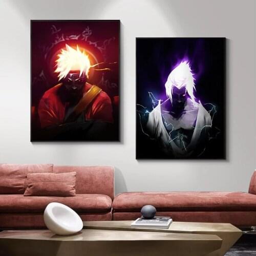 Anime Home Wall Decor Poster Print Naruto Sasuke Cartoon Art Canvas Painting Modern Mural Decoration Picture Cuadros Gift