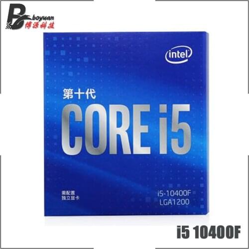 Intel Core i5-10400F i5 10400F 2.9 GHz Six-Core Twelve-Thread CPU Processor 65W LGA1200 Sealed new and with cooler