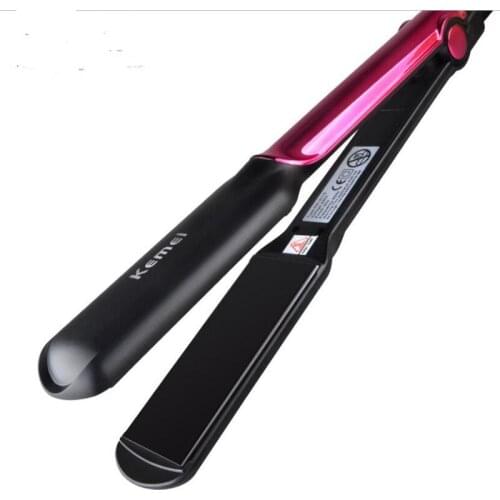 Professional Electric Ionic Hair Straightener Flat Iron Wand Fringe Curler Straightening Ceramic Coating Straighter Wand Style