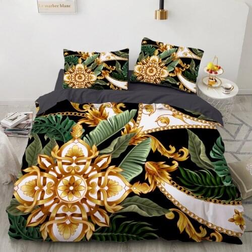 Luxury 3D Bedding set Europe Queen King Double Duvet cover set Bed linen Comfortable Blanket/Quilt cover Bed Set Baroque flower