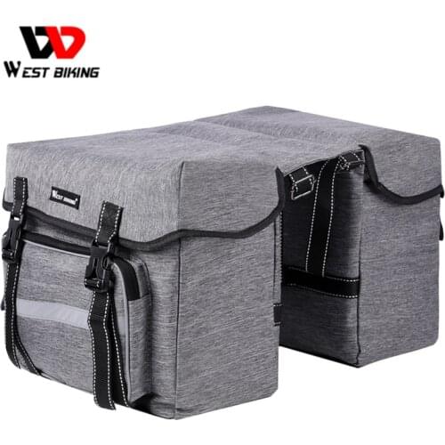 WEST BIKING 10-25L Bike Pannier Backpack Bolsa Bicicleta Carrier Trunk Bags For Cycling Bicycle Bike Rear Travel Luggage Bag
