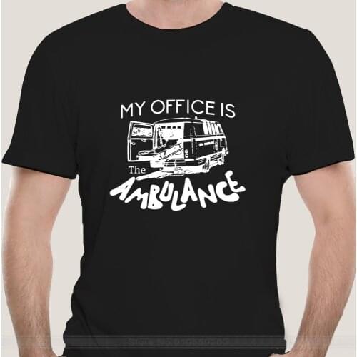 Shubuzhi Hot Sale 100% Cotton My Office Is The Ambulance - Funny Paramedic T-shirt - Unisex Tee Summer Style Tee Shirt