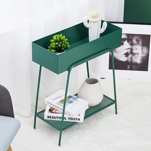 Nordic Wrought Iron Flower Stand Pot Rack Balcony Single Floor Type Multi-layered Bookshelf Living Room Display Indoor Outdoor