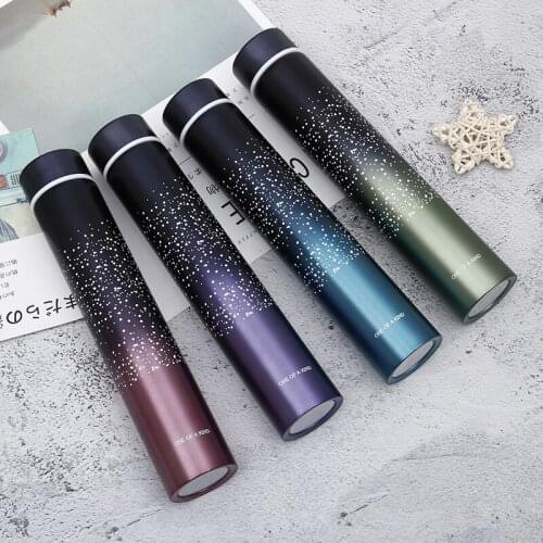 260ML 304 Stainless Steel Starry Sky Hot Water Thermos Vacuum Flasks Portable Light Handy Insulated Cup Termos Tea Coffee Mugs