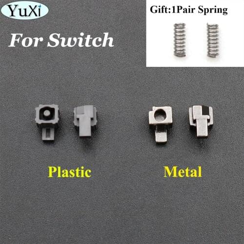 YuXi 1 Pair Left Right Slider Buckle Plastic / Metal Lock Latch Bracket for Nintend Switch Joy-Con Loose Repair Tool Parts NS