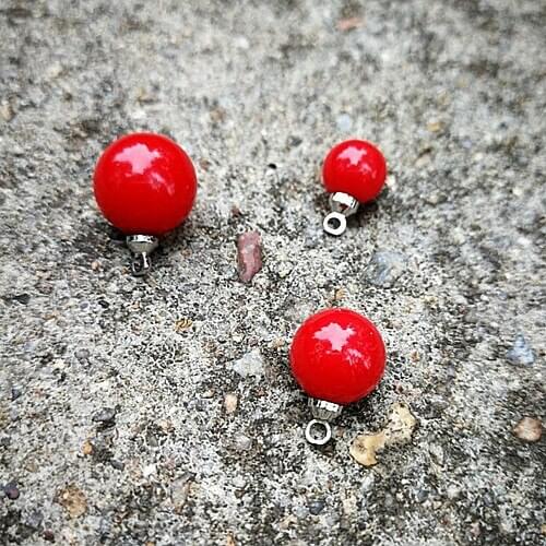 2Pcs The Latest 8 Mm Pearl Pendant Necklaces Earrings Accessories Accessories DIY Accessories By Hand