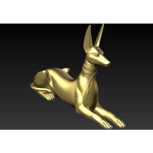 3D model for cnc or 3D printers in STL file format dog