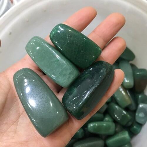7pcs energy chakra stone natural green aventurine reiki healing crystal meditation gemstone massage pocket stone wholesale price