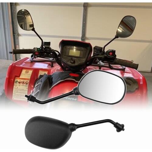 ATV Universal RearView Mirror 8mm HandleBar Mount Bracket Holder Clamp 7/8" 360 Degree Rotation for Polaris Sportsman for Can Am