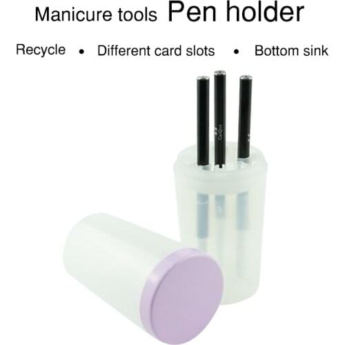 Nail Art Brushes Holder Remover Cup Immersion Nail Pen Brush Cleaner Bottle Container High-quality Candy Color Thickening Cup