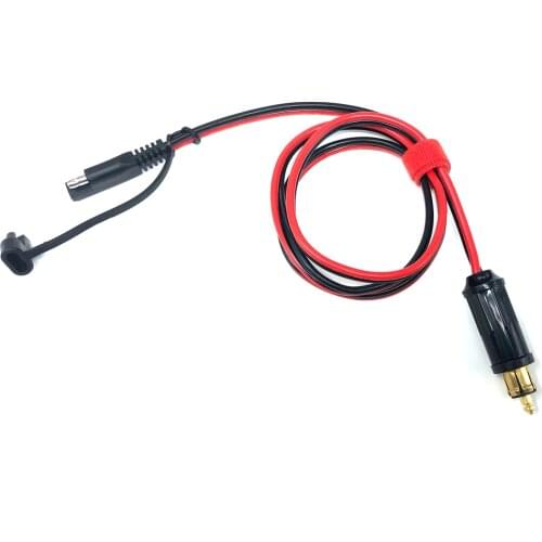 DIY 14AWG Heavy Duty Harness Quick Disconnect Plug SAE to DIN Hella Socket 100cm for BMW Motorcycles