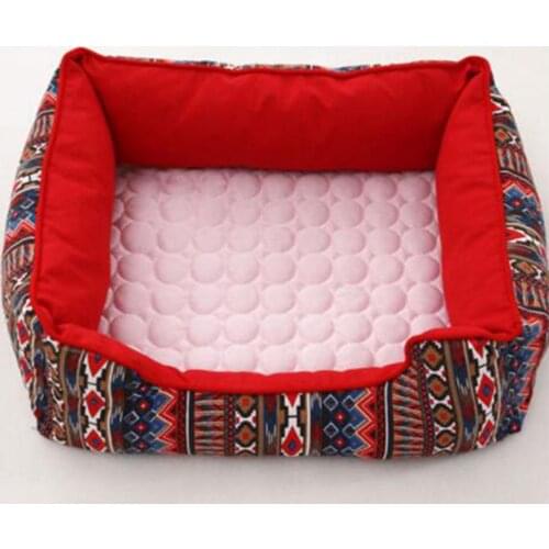 Summer Solid Color Cooling Sleeping Mat for Pet Cats Dogs Nest