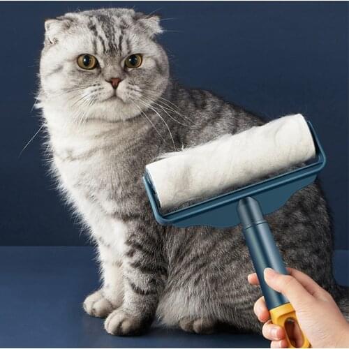 16cm Lint Roller Set Sticky Clothes Roller Brush Dog Cat Pet Hair Remover Roller Furniture Self-cleaning Tools (With Dust Cover)