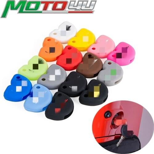 Scooter Silicone Rubber Keys key cover Key Sets Waterproof Colors For Vespa piaggio Nexus 500 key GTS super 300 GTS300 keys cars