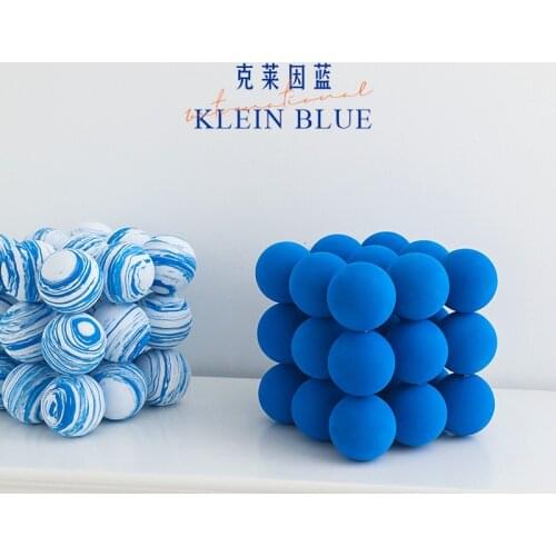 Klein Blue Ball Net Red Photo Props Decoration Geometry Home Creative Shooting Living Room Decoration Background