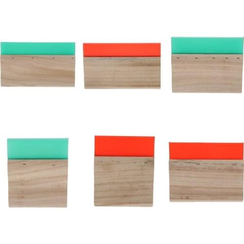 1 lot Screen Printing Squeegee Wooden Handle Ink Scraper Scratch Board