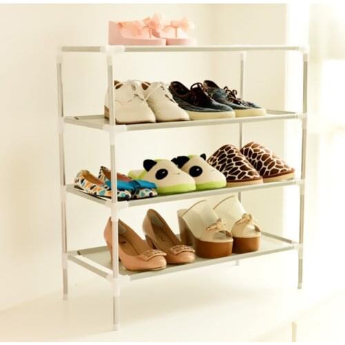 Fabric Dustproof Non-Woven Shoe Rack Storage Organizer Cover Cabinet Shelf Cabinet Assembled Multiple Layers Shoe Organizer