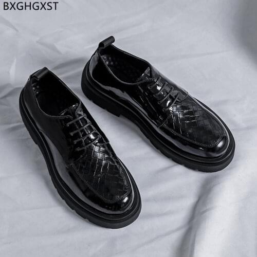 Patent Leather Shoes Men Formal Luxury Brand Casual Business Shoes Men Fashion Party Shoes for Men 2021 Chaussure Homme Zapatos