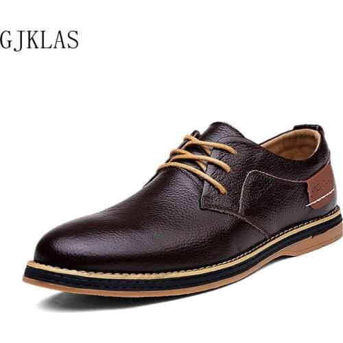Casual Shoes Genuine Leather Men Dress Shoe Size 47 48 Handmade Formal Dresses Oxford Shoes for Men Classic Comfy Office Style
