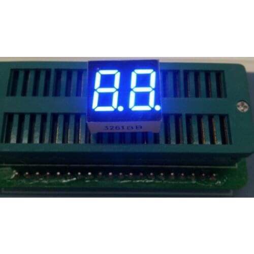 0.36inch 2digits blue 7 segment led display 3261AB/3261BB