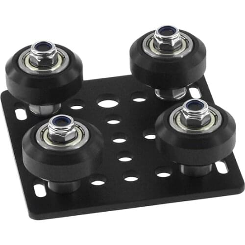 1set 3D Printer parts 2020 Openbuilds V gantry plat set special slide plate pulley for 2020 V-slot aluminum profiles wheels