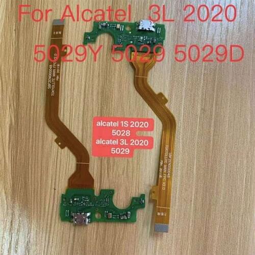 10pcs New Charging Port Board For Alcatel 3L 2020 5029Y 5029 5029D Mobile Phone Flex Cables Replacement USB Charger Dock