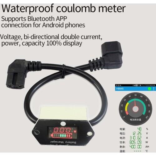 12V~96V48V60V Electric Car Take-Out Lithium Battery Lead-Acid Battery Power Display Supports Bluetooth APP