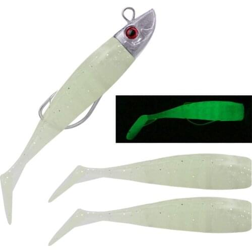 High 2 Replacement Lure Jigging Soft Bait Fishing Lures 8cm 8.5g DIY Lead Head Jig Fish T Tail Sea Bass Lure Fishing Tackle